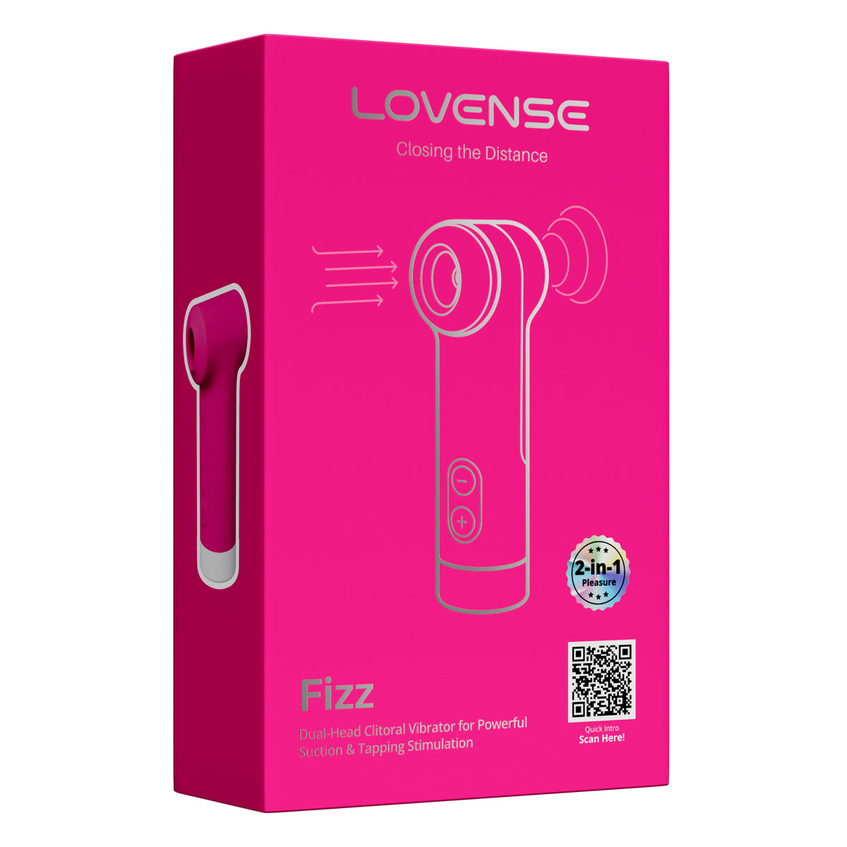 Lovense Fizz Dual-Head Suction & Tapping Clitoral Vibrator
