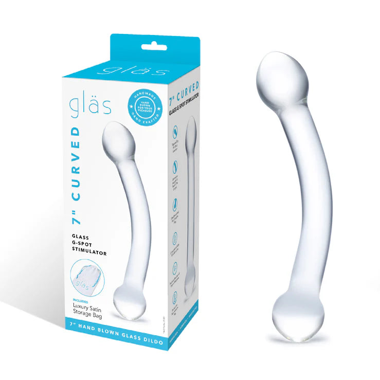 Gläs 7" Curved Glass G-spot Stimulator