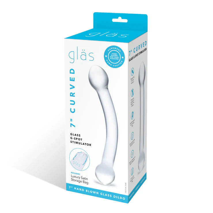 Gläs 7" Curved Glass G-spot Stimulator