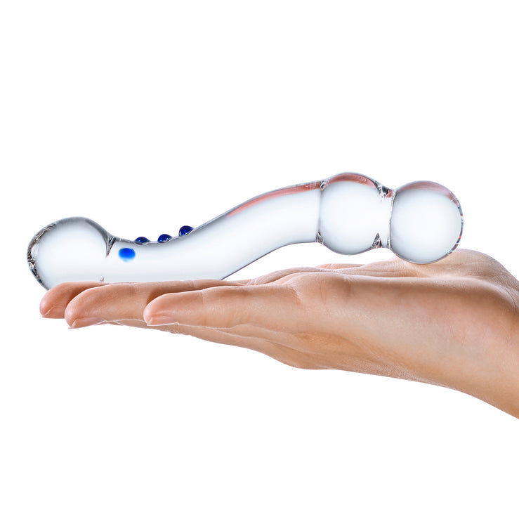 Gläs 6" Curved G-spot Glass Dildo