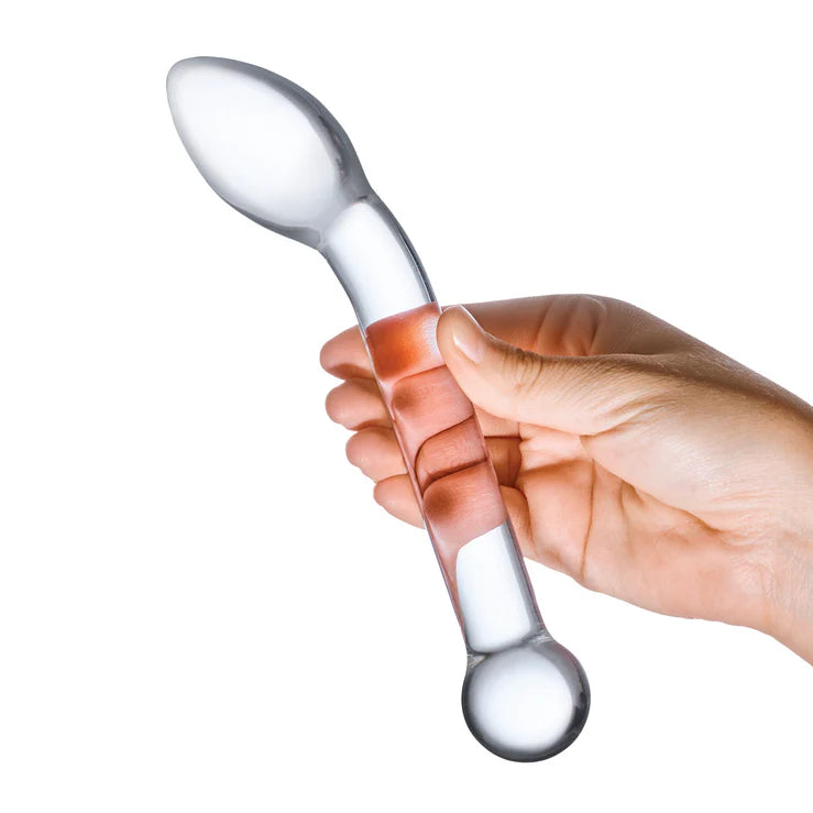 Gläs 8" Slimline G-Spot Glass Dildo