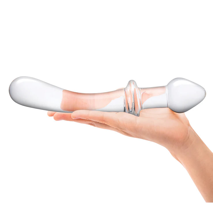 Gläs 9" Classic Curved Dual-Ended Glass Dildo