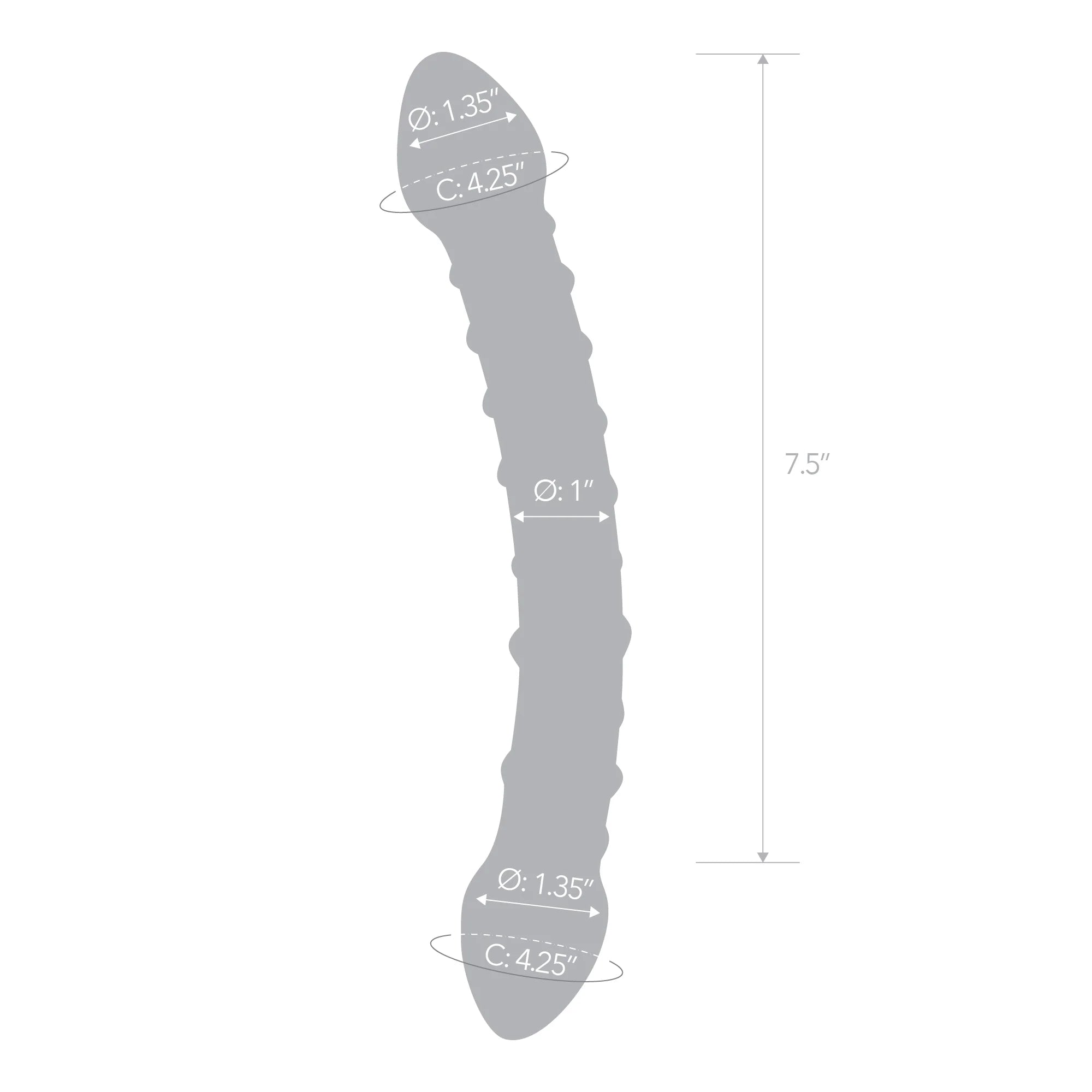 Gläs 10" Double Trouble Glass Dildo