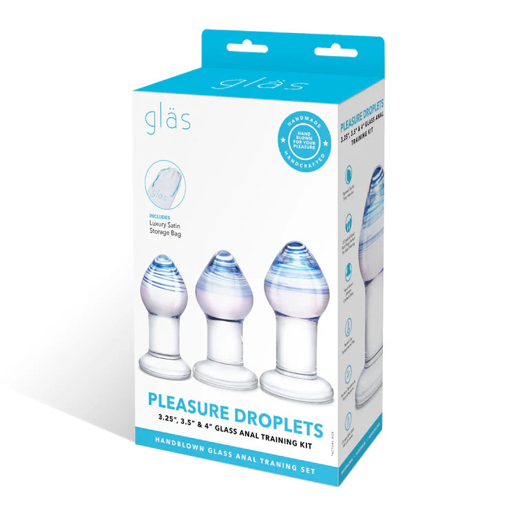 Gläs Pleasure Droplets Glass Anal Training Kit
