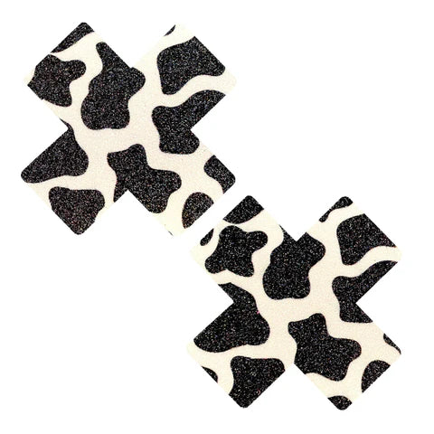 Got Milkies Cow Print Glitter X Pasties