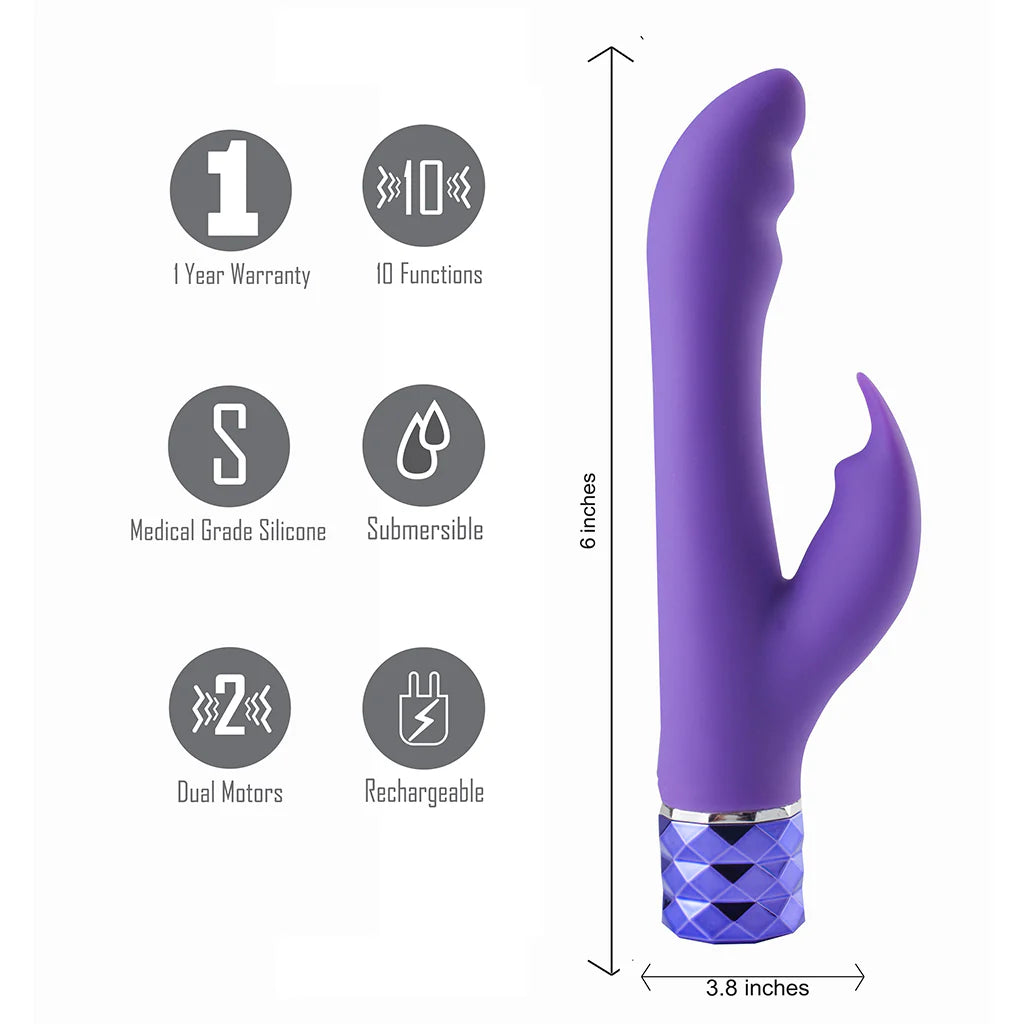HAILEY Crystal Gems Rechargeable G-Spot Vibrator