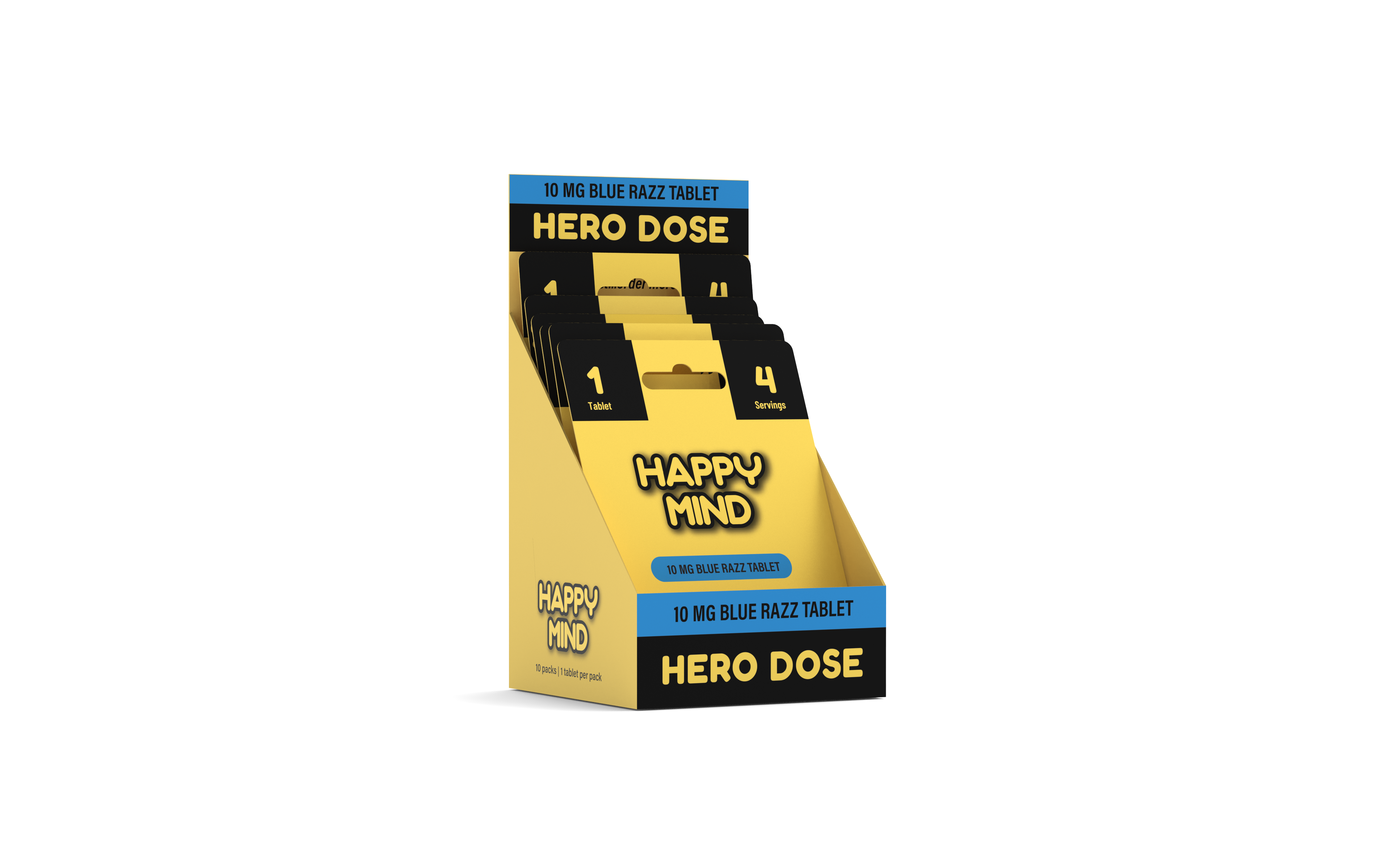 Happy Mind Blue Razz 10mg