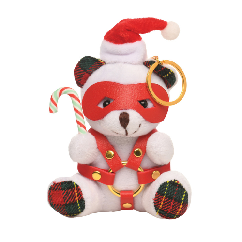 Master Series Holiday Bondage Teddy Bear Keychain