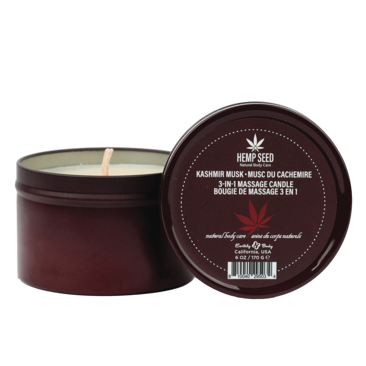 Hemp Seed 3-in-1 Massage Candle in Kashmir Musk