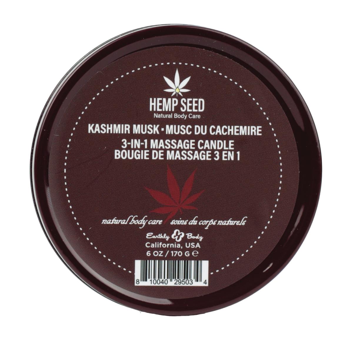 Hemp Seed 3-in-1 Massage Candle in Kashmir Musk