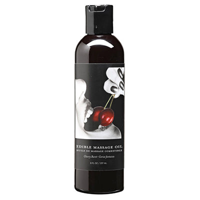 Edible Massage Oil 8oz in Cherry
