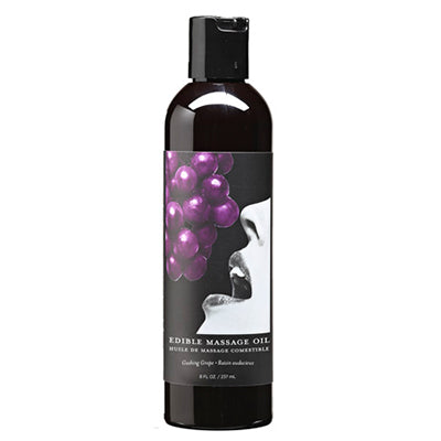 Edible Massage Oil 8oz in Grape