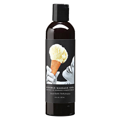 Edible Massage Oil 8oz in Vanilla
