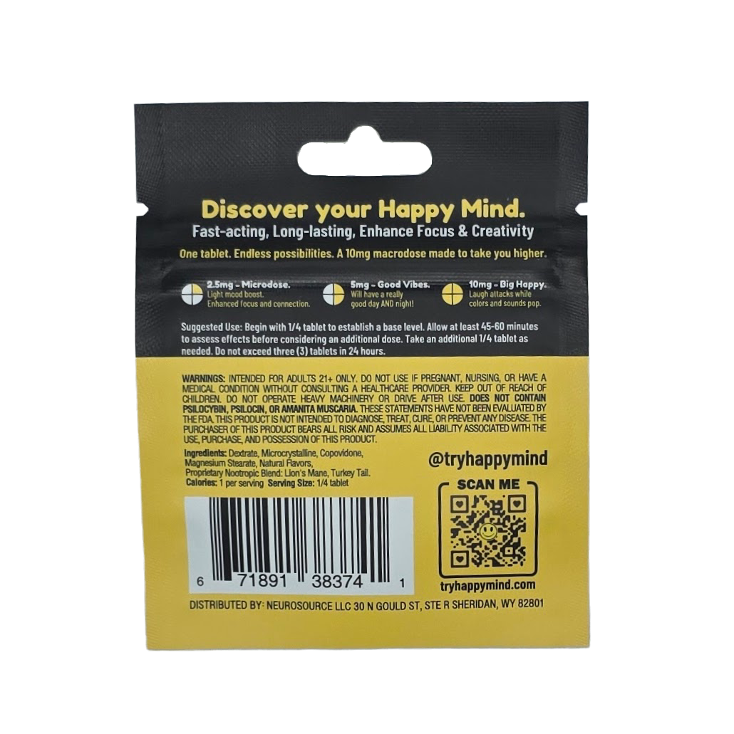 Happy Mind Spearmint 10mg