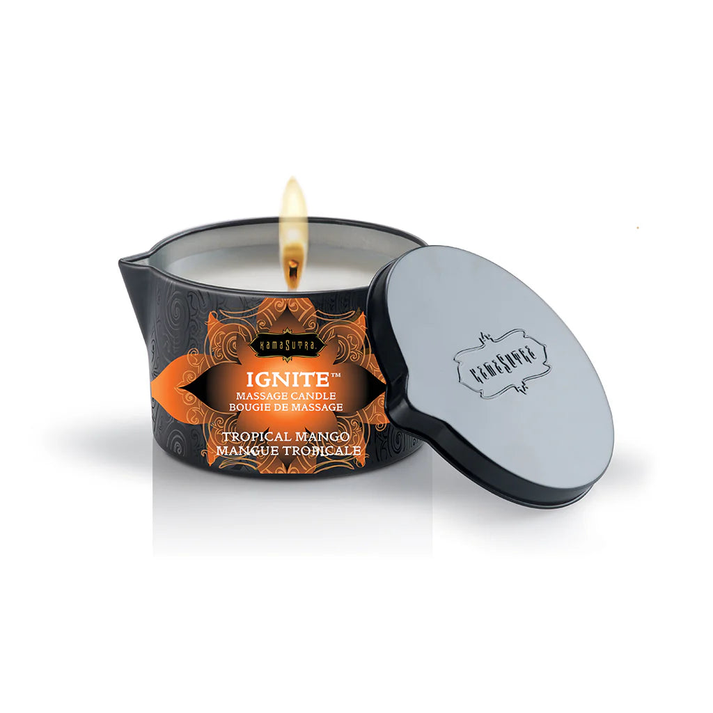 Kama Sutra Ignite Massage Candle Tropical Mango 6oz