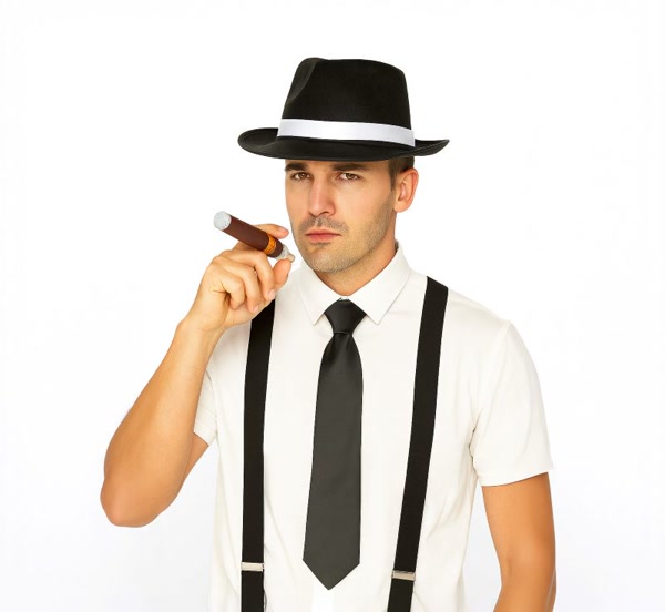 3PC Men's Gangster Costume Kit