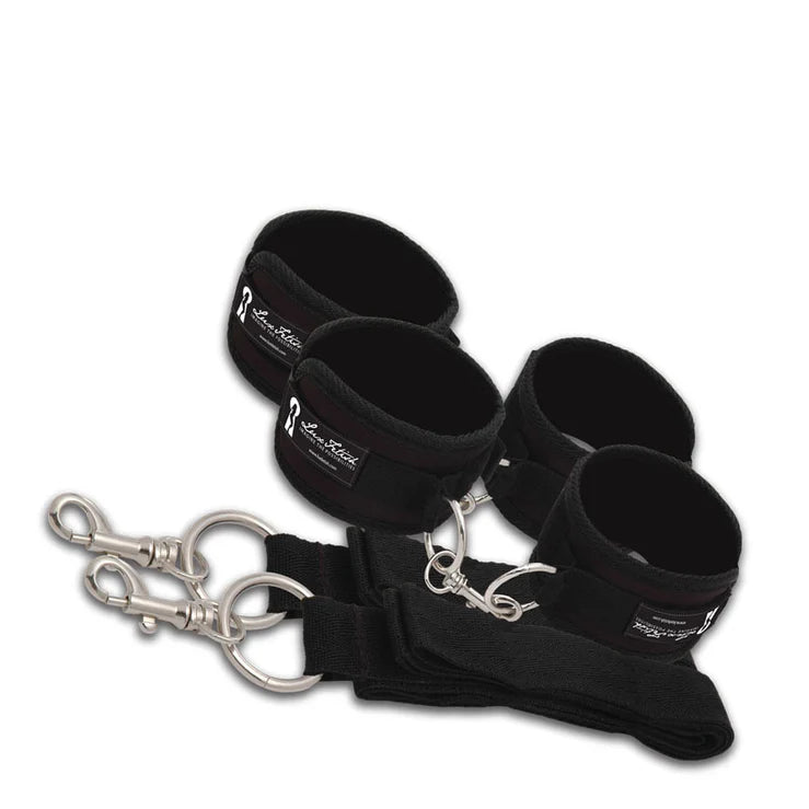 Lux Fetish 7 PC Bed Spreader in Black