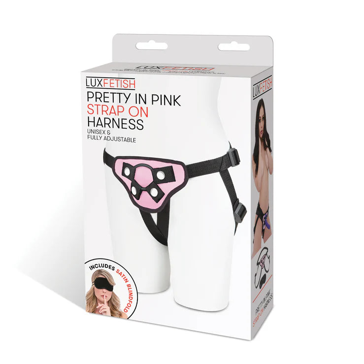 Lux Fetish Pretty in Pink Strap-on Harness