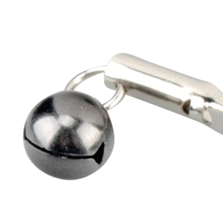 Lux Fetish Nipple Clips with Black Bell
