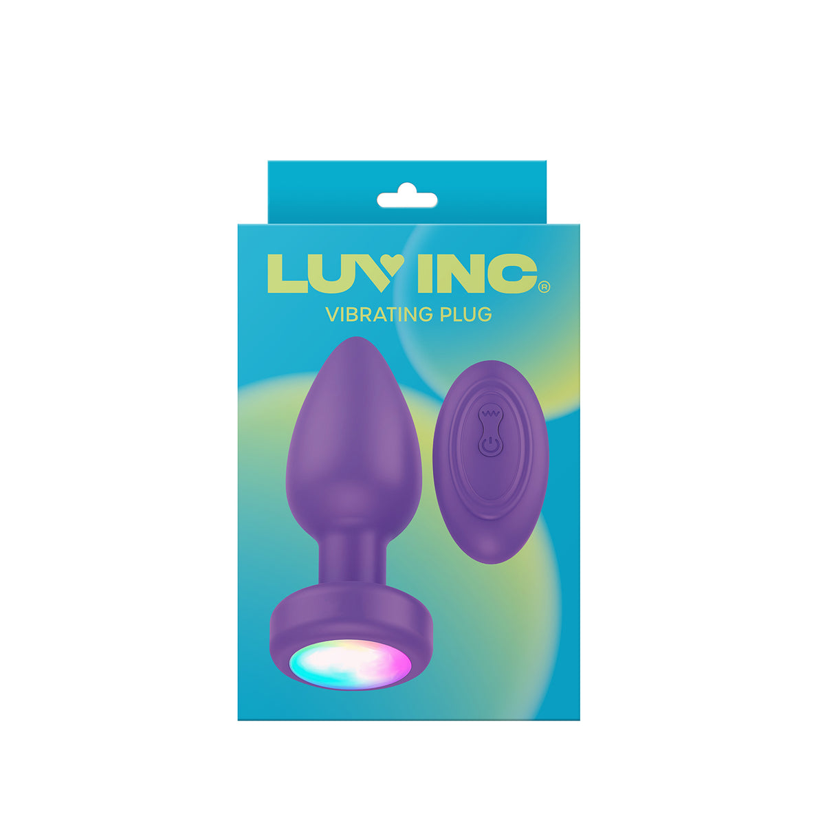 Luv Inc Vibrating Plug with Remote Purple