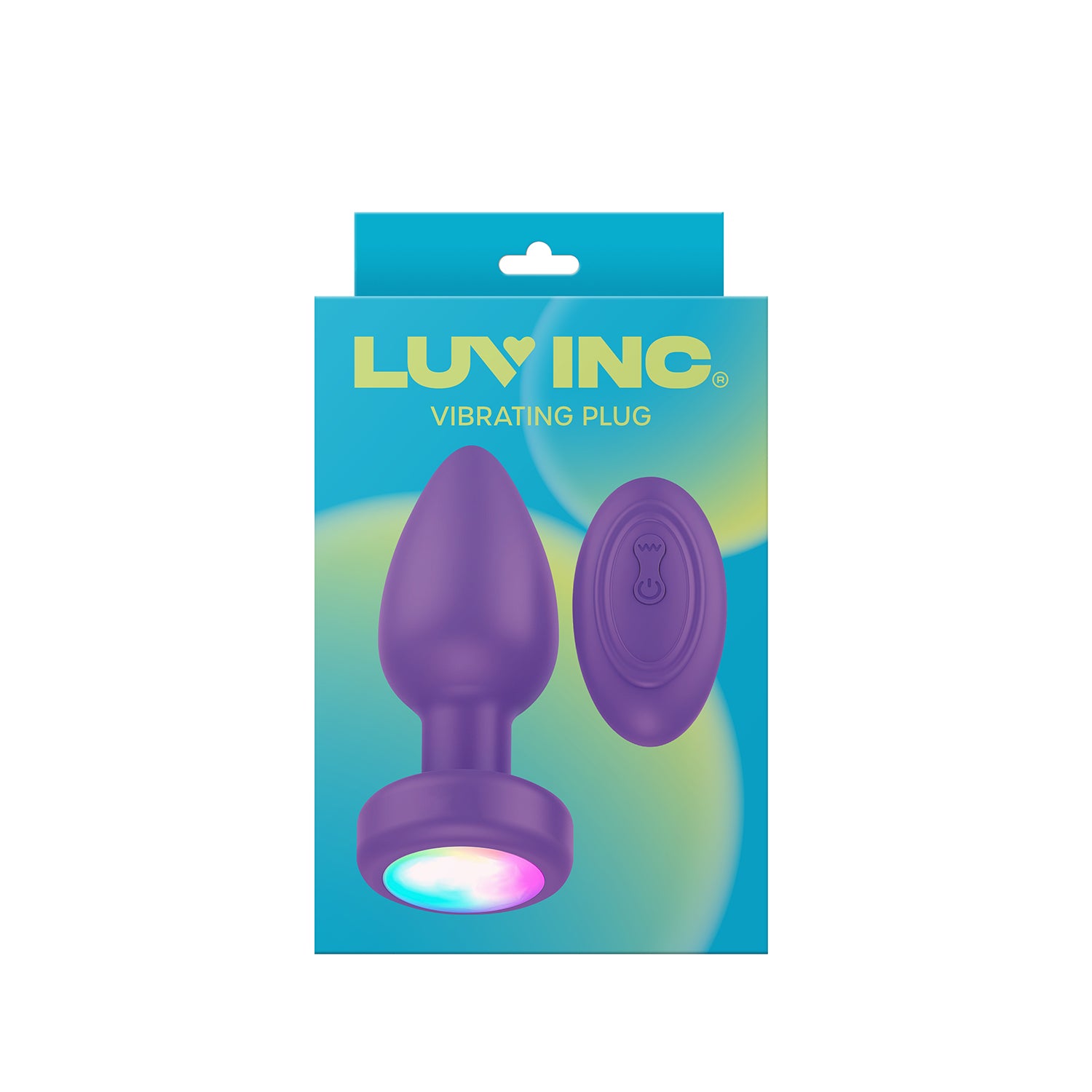 Luv Inc Vibrating Plug with Remote Purple