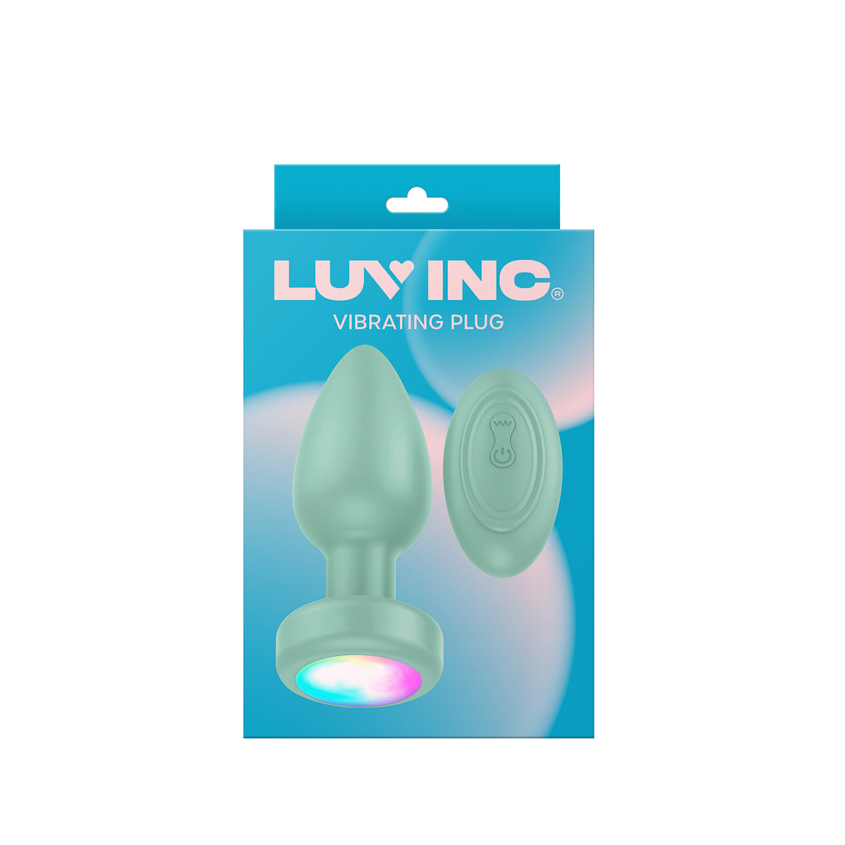 Luv Inc Vibrating Plug with Remote Green