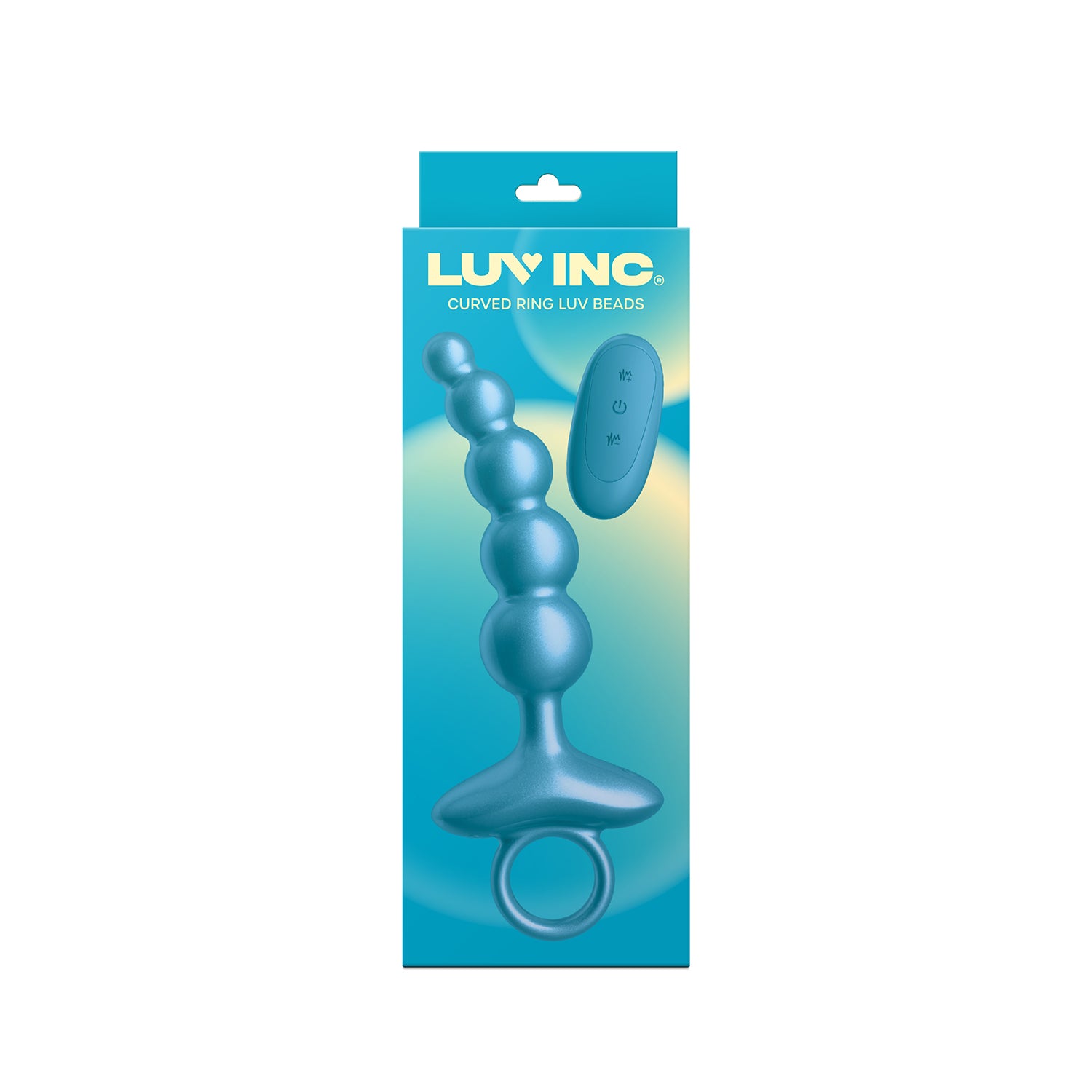 Luv Inc Curved Ring Luv Beads Metallic Blue