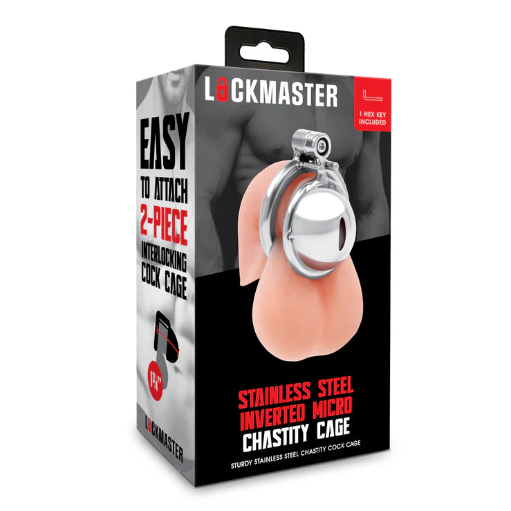 Lockmaster Stainless Steel Inverted Micro Chastity Cage