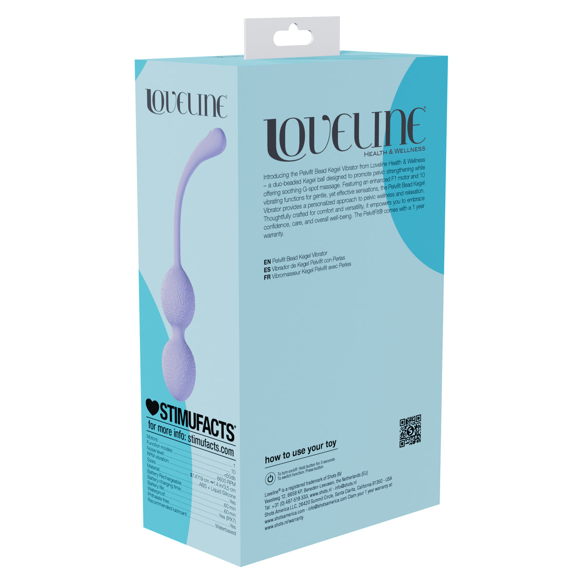 LoveLine PelviFit Beads Kegel Vibe with Remote