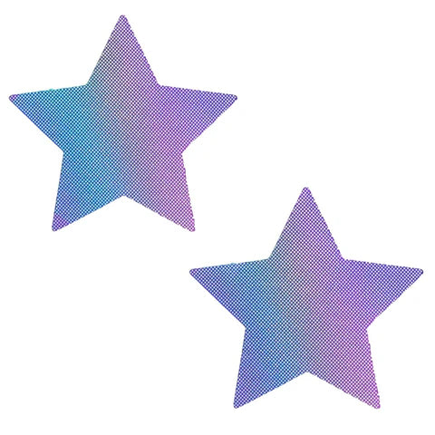 Lilac Holographic Star Pasties
