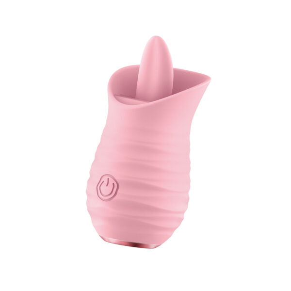 Luv Inc Tongue Flickering Vibrator Pink