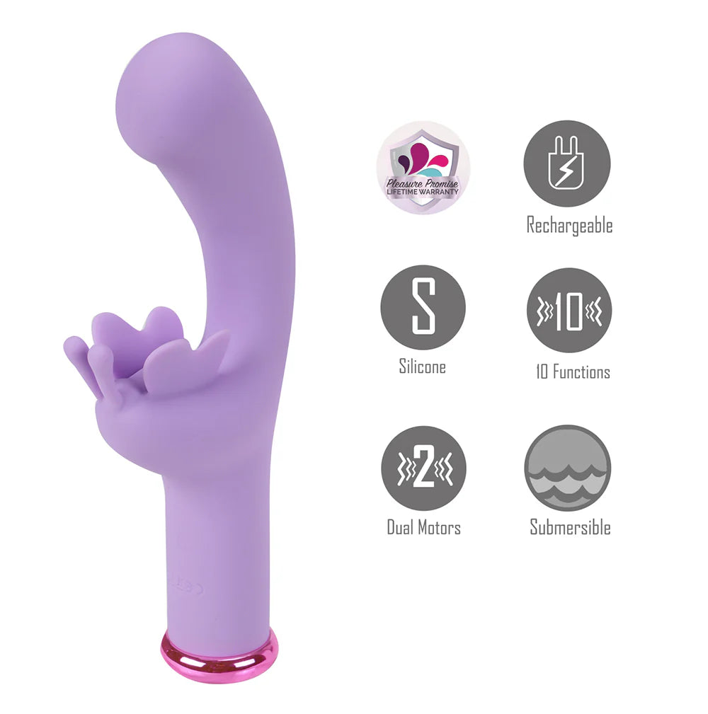 JAGUAR MYLA LAVENDER Butterfly G-Spot Vibrator