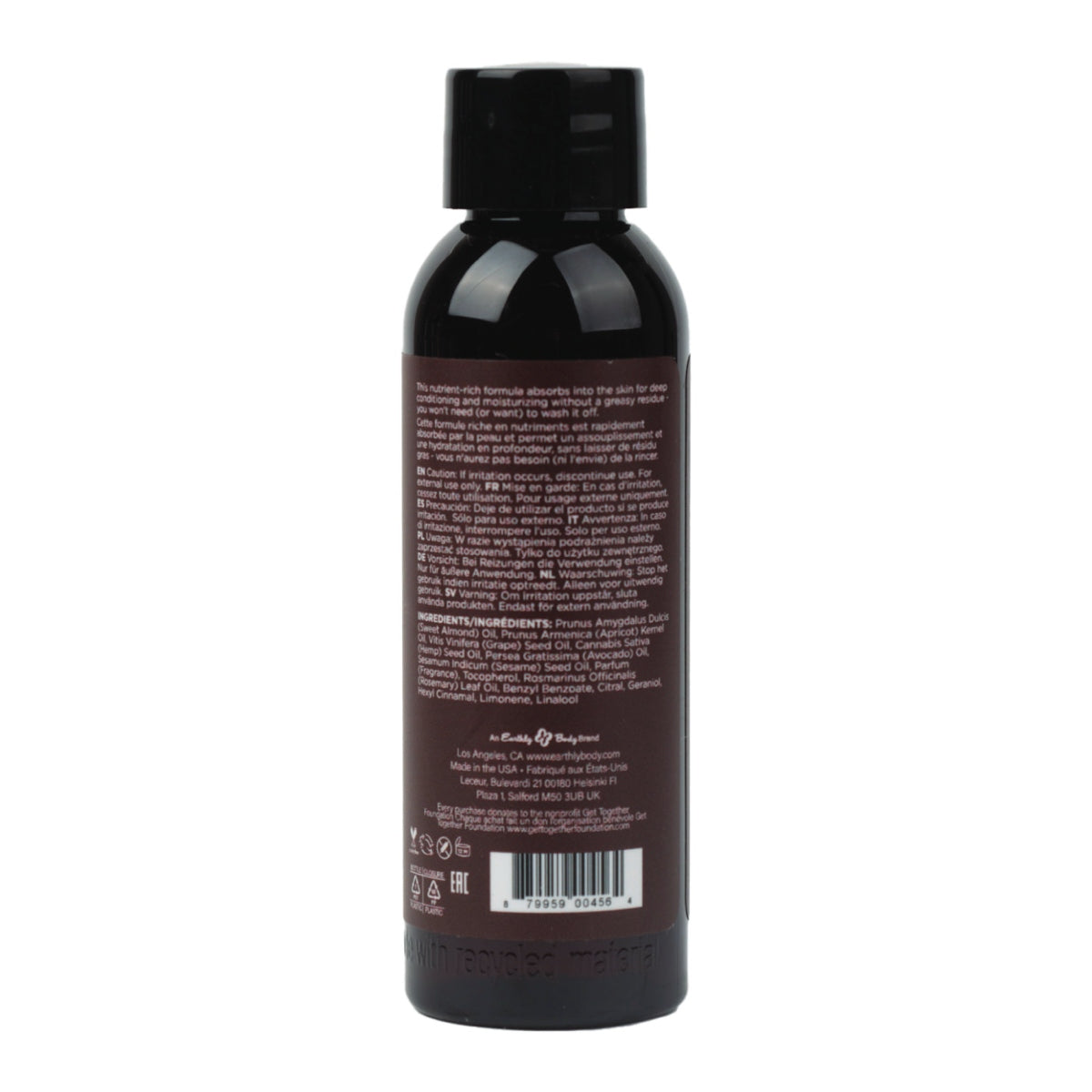 Hemp Seed Massage Oil 8oz in Naked in the Woods
