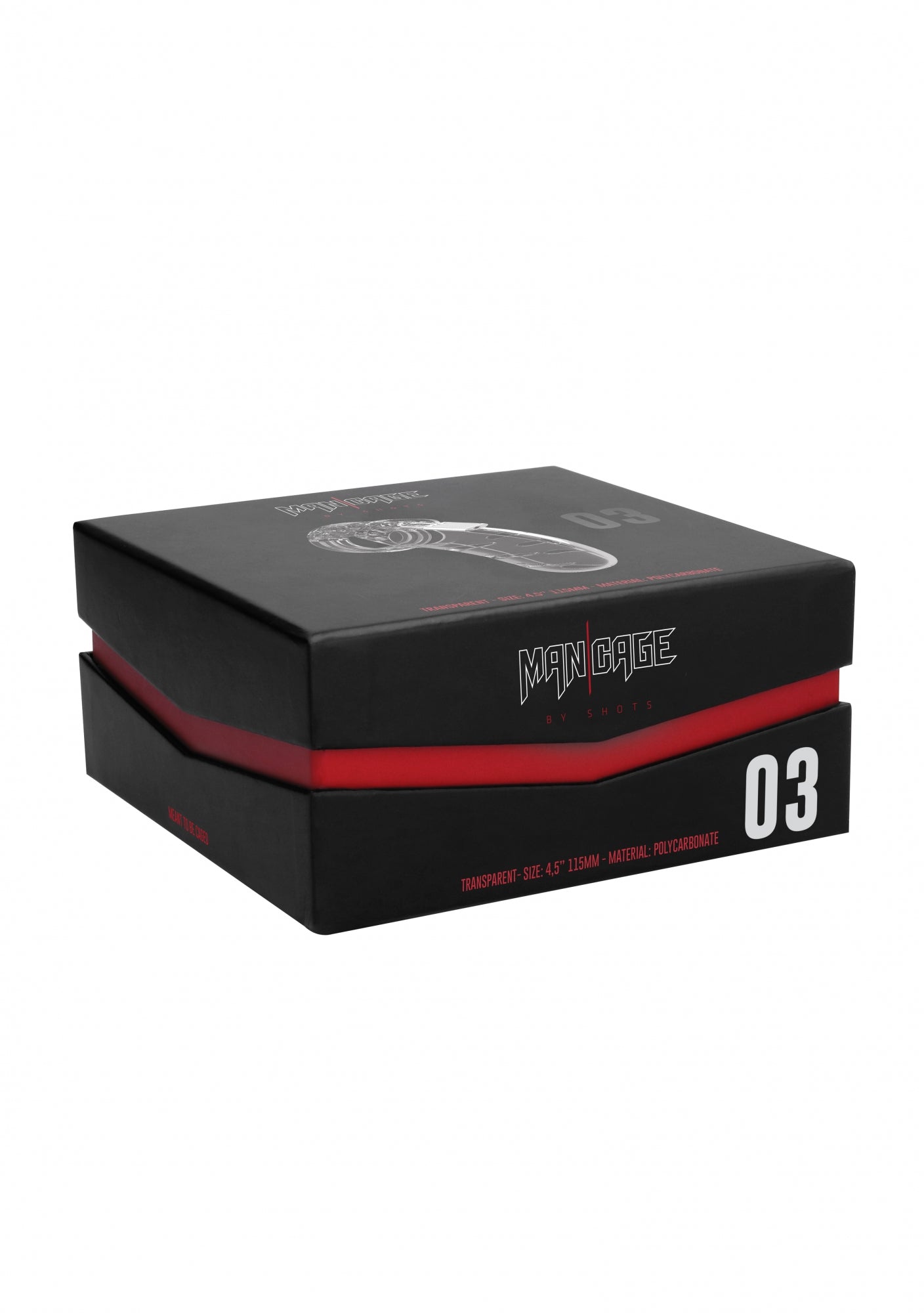 MANCAGE 4.5 Cock Cage in Clear