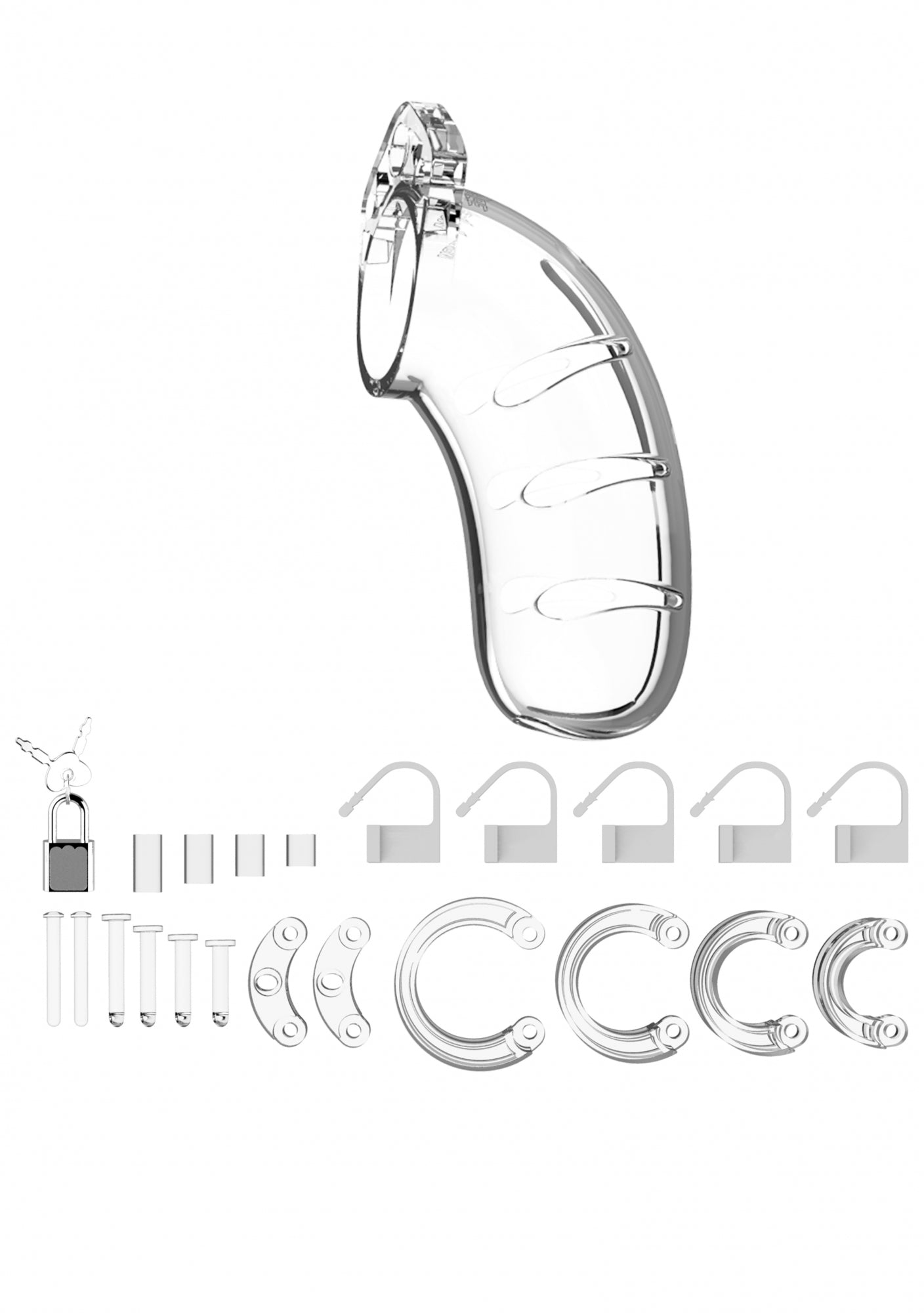 MANCAGE 4.5 Cock Cage in Clear