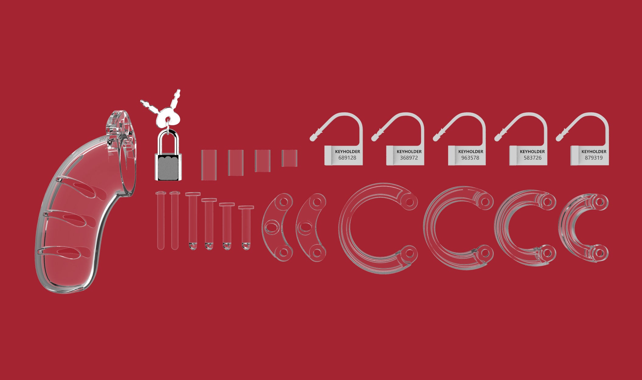 MANCAGE 4.5 Cock Cage in Clear