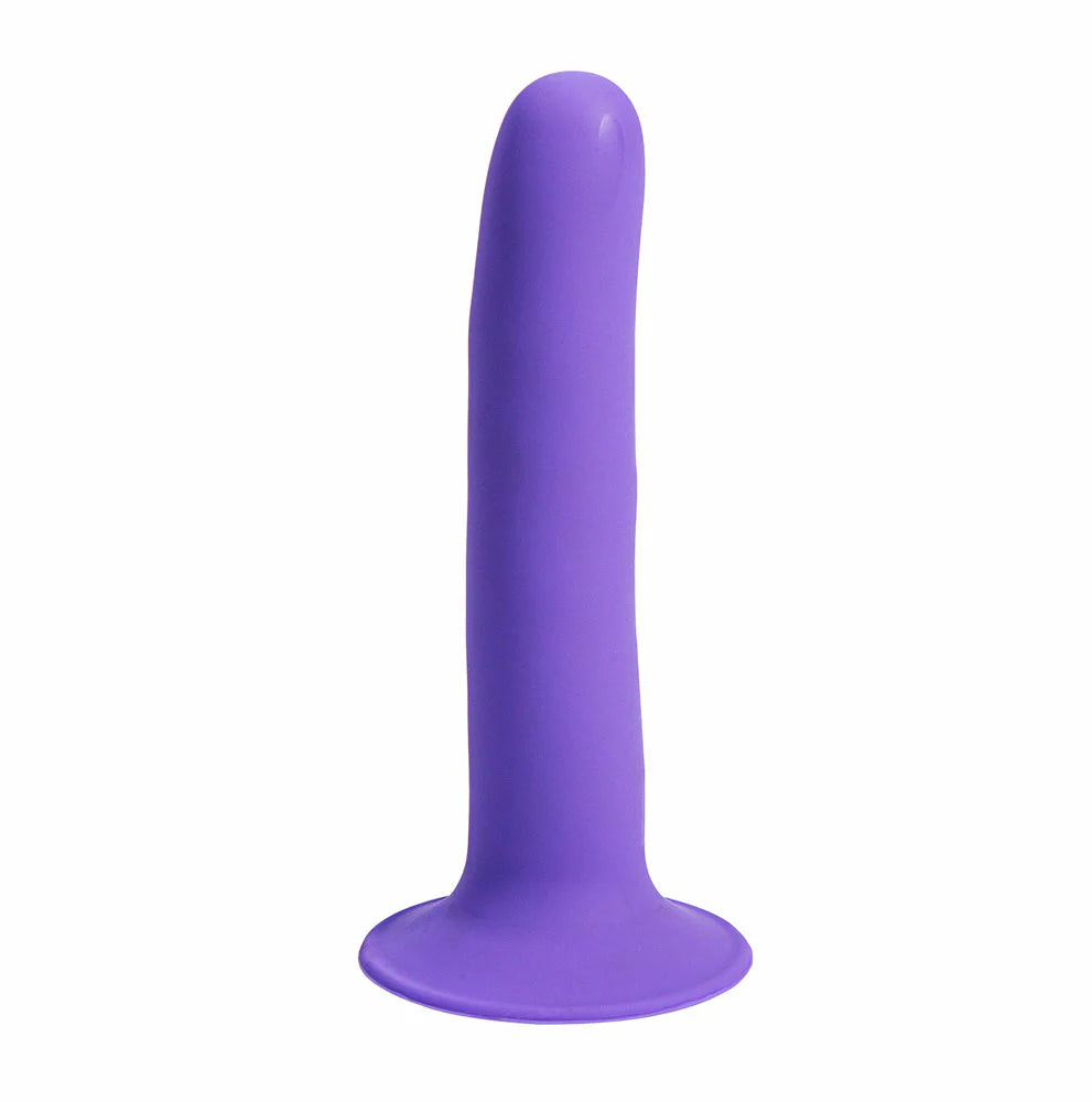 MARIN 8 Inch Liquid Silicone Suction Cup Dong Purple