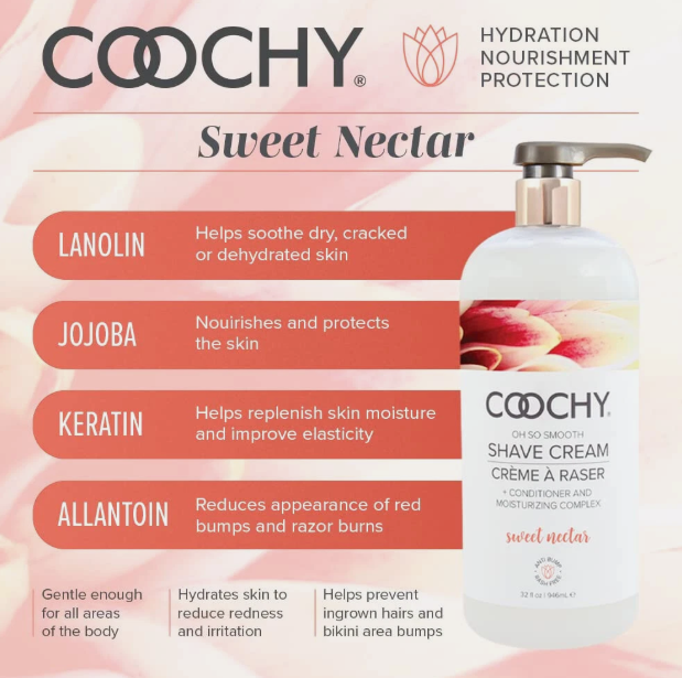 COOCHY Sweet Nectar Shave Cream 32oz
