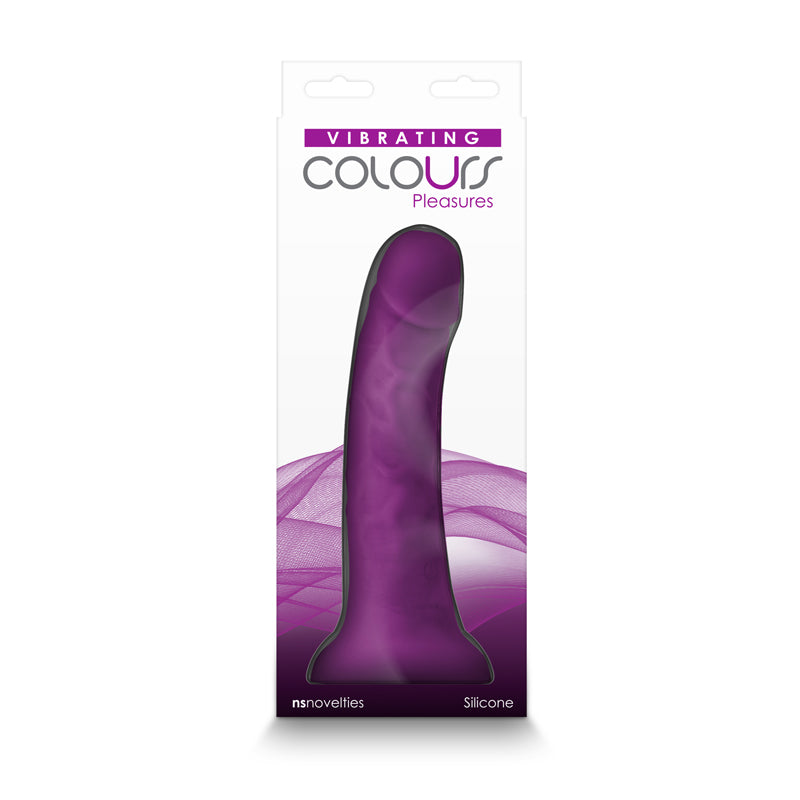 Colours Pleasures 7" Vibrating Dildo in Purple