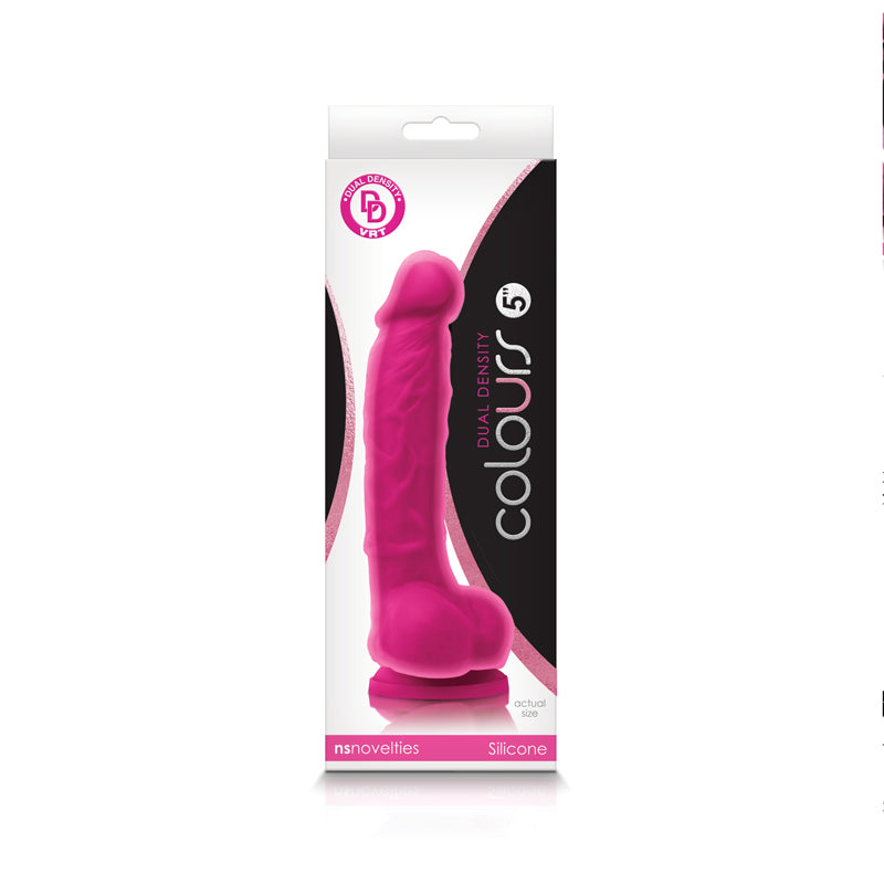 Colours Dual Density 5" Dildo in Pink