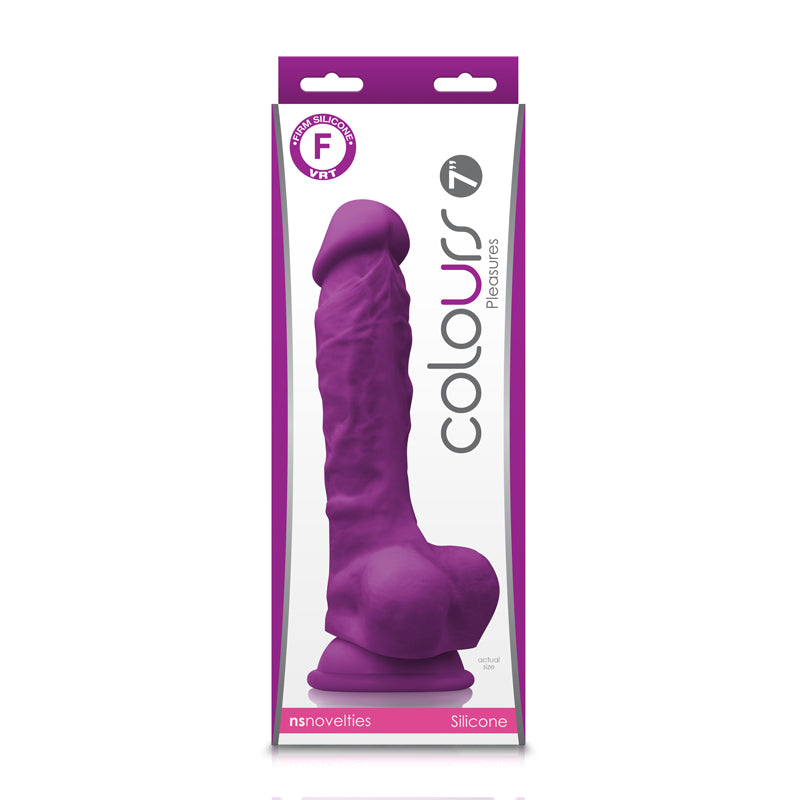 Colours Pleasures 7" Firm Dildo in Purple