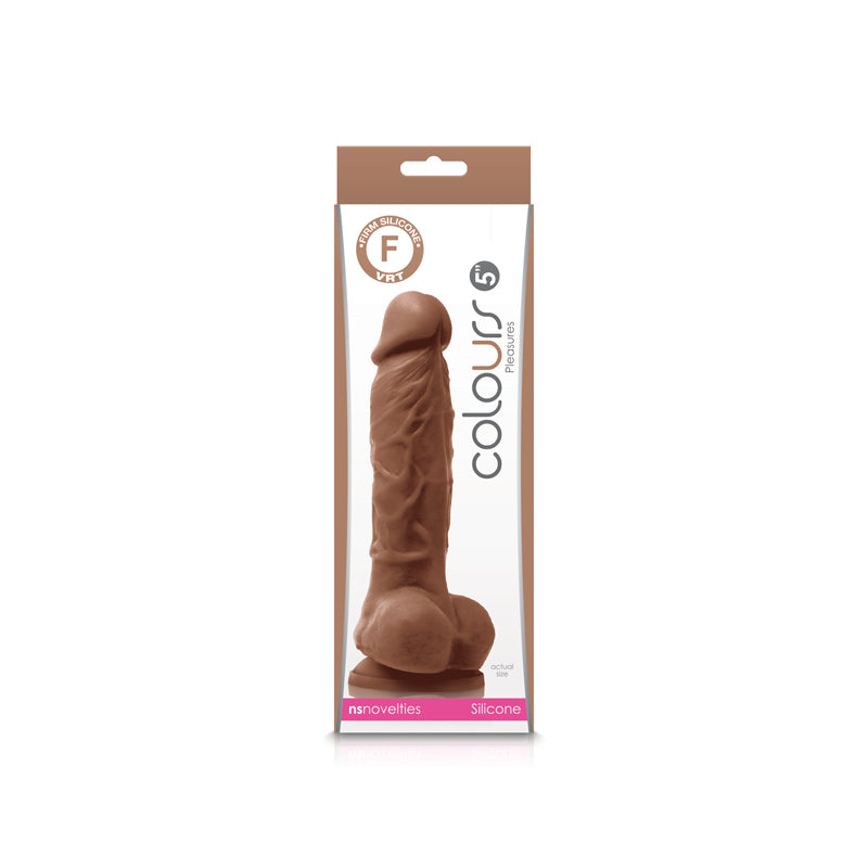 Colours Pleasures 5" Firm Dildo in Brown