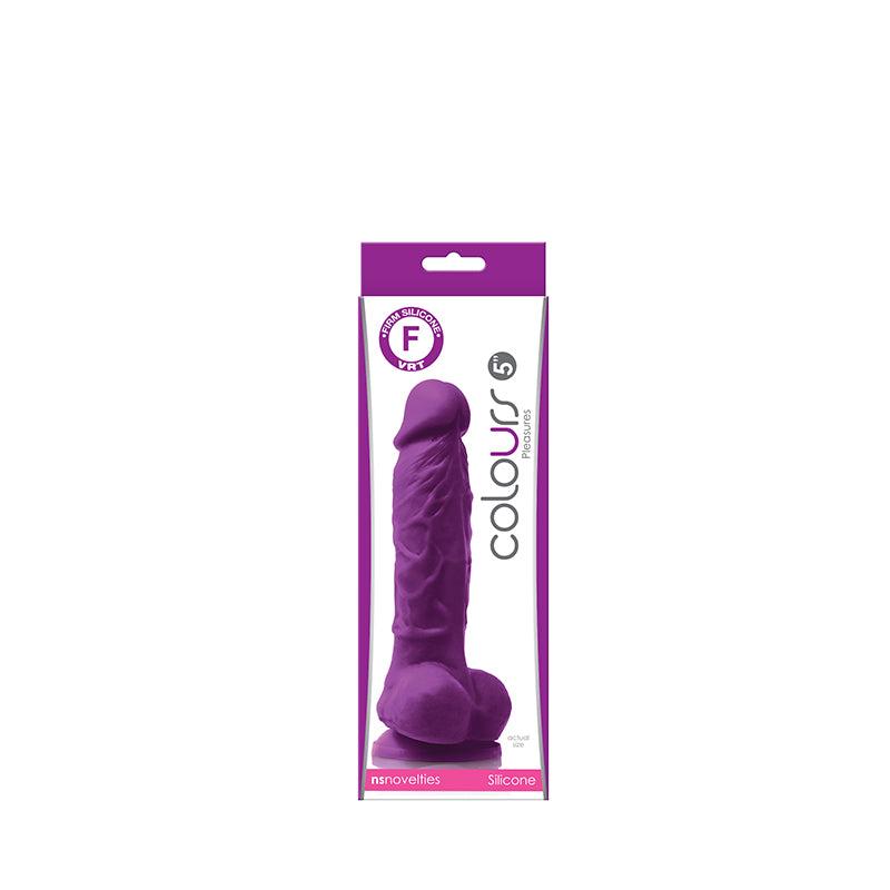Colours Pleasures 5" Firm Dildo in Purple