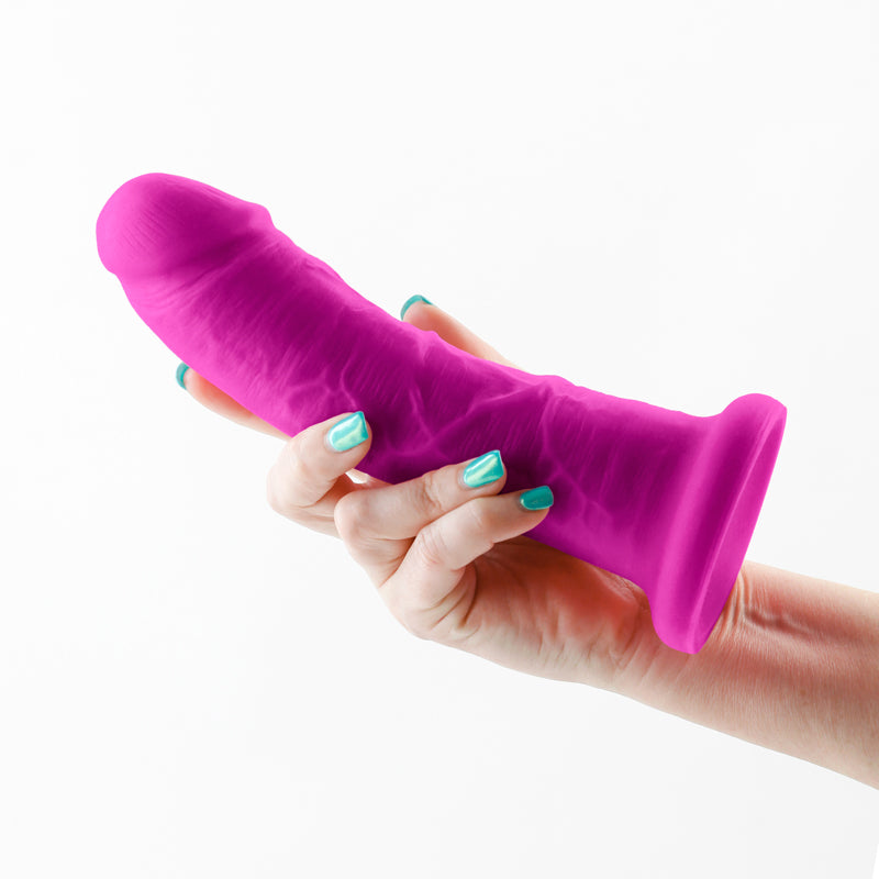 Colours Dual Density 7" Girth Dildo in Purple