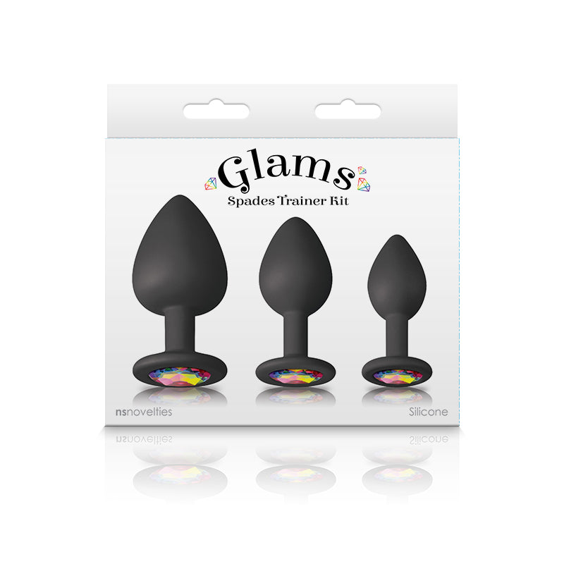Glams Spades Anal Trainer Kit in Black