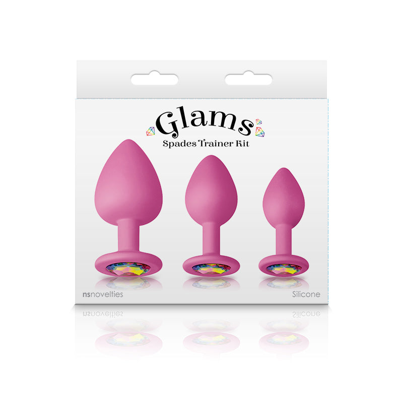 Glams Spades Anal Trainer Kit in Pink