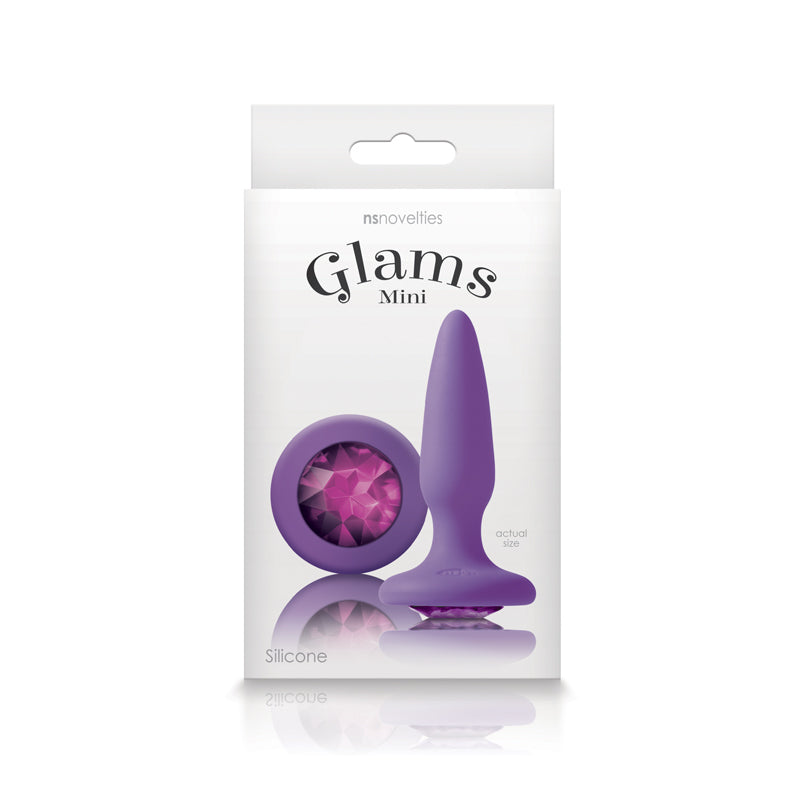 Glams Mini Anal Plug Purple Gem