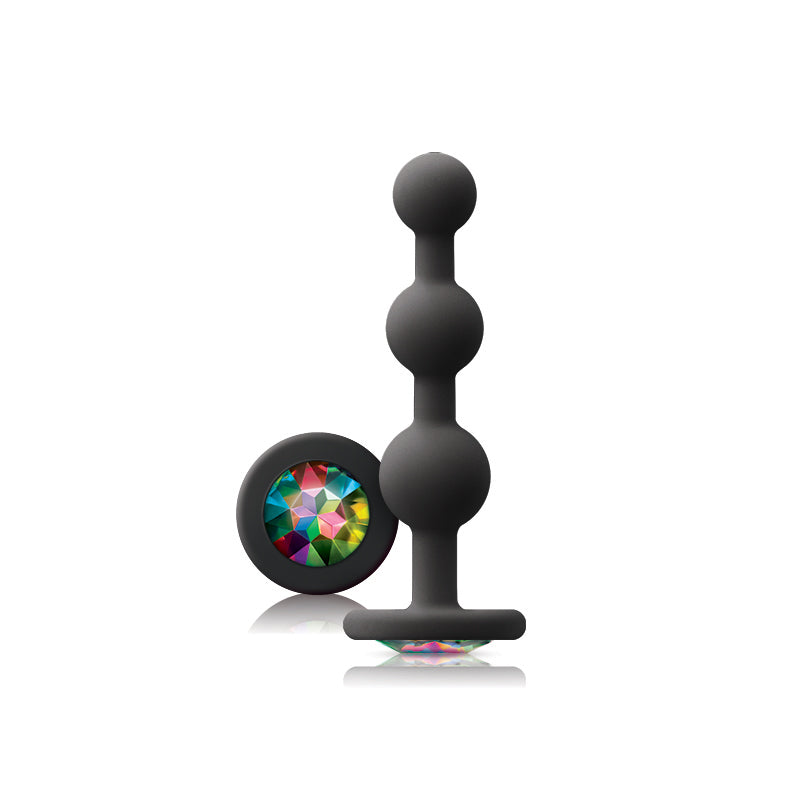 Glams Anal Plug Ripple Rainbow Gem