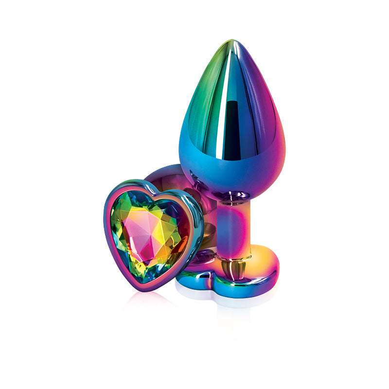 Rear Assets Jewel Heart Plug Multicolor - Medium