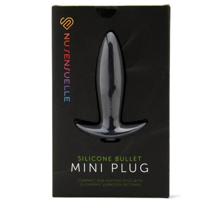Silicone Bullet Mini Plug in Black